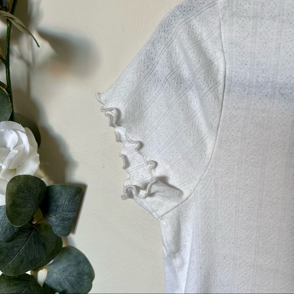 🤍 Marshalls Lettuce Edge Crop Top - Picture 4 of 7